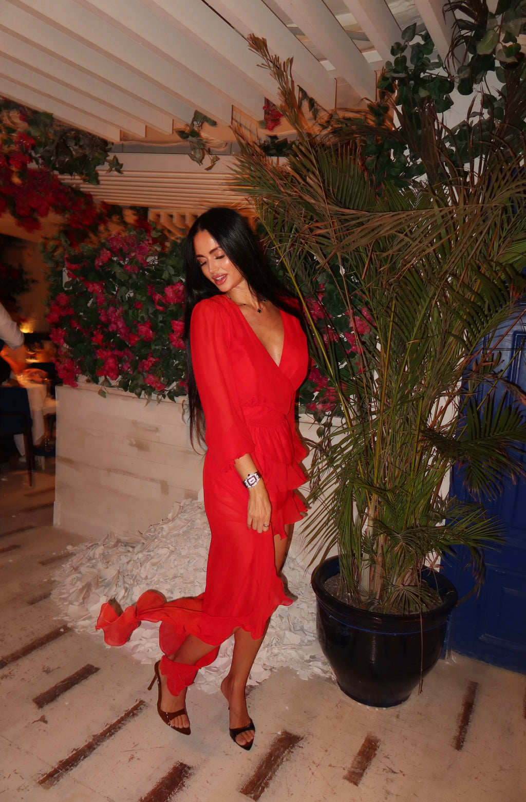 Bianca dress in red