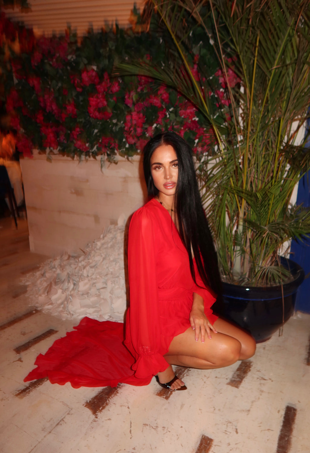Bianca dress in red