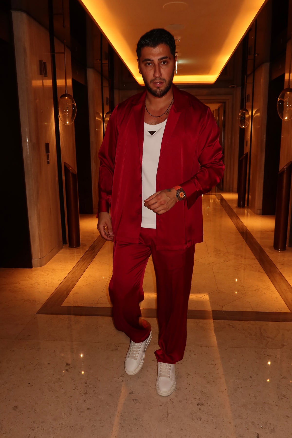 Rudy Red Silk Set