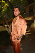 Bronze Gold Silk Set