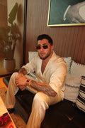Cream silk set